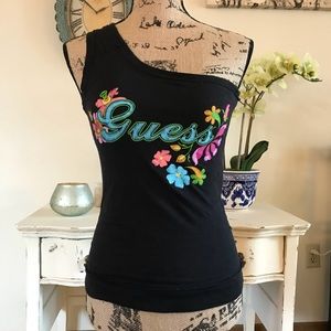 One shoulder Guess shirt
